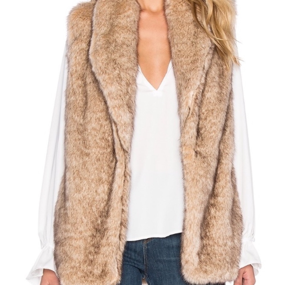 SOLD! Anthropologie Sanctuary Faux Fur Vest